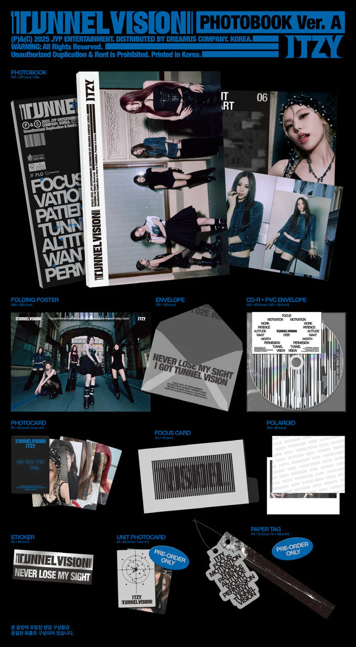 ITZY - TUNNEL VISION 11TH MINI ALBUM [PHOTOBOOK VER.]