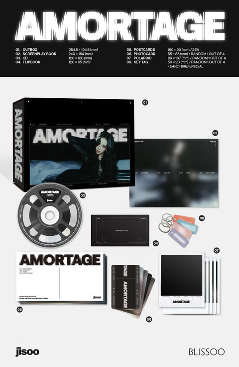 JISOO (BLACKPINK) - AMORTAGE MINI ALBUM [EXCLUSIVE EDITION VER.]