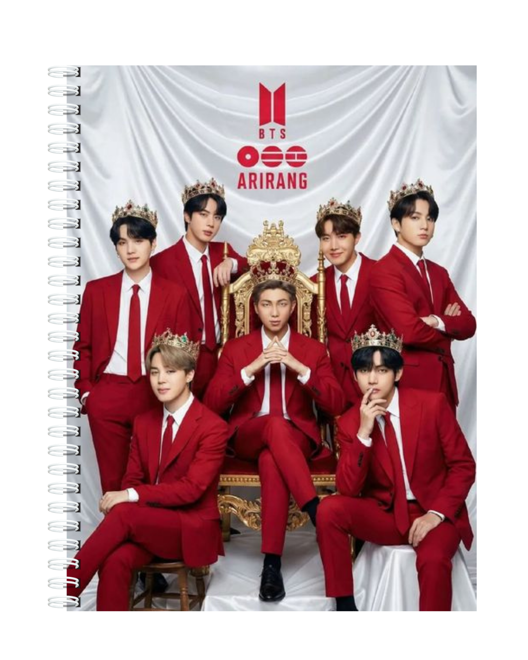 BTS -  ARIRANG TOUR 2026 BLANK PAPER NOTEBOOK