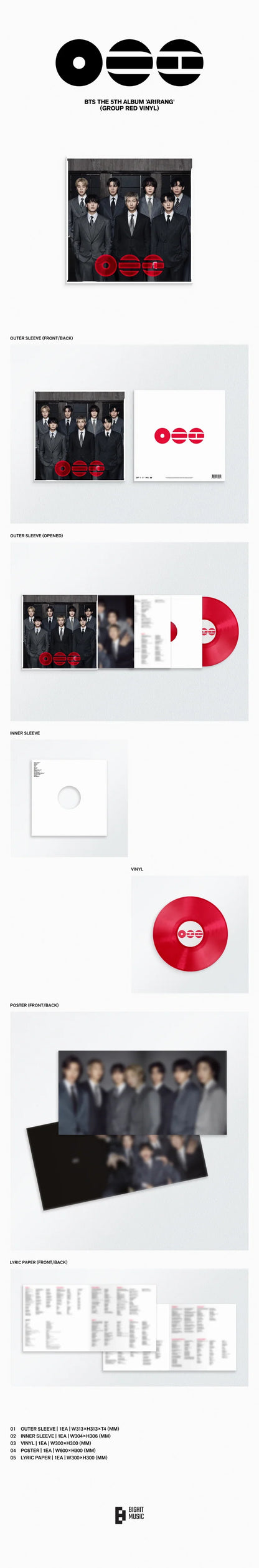 BTS - ARIRANG 5TH ALBUM [STANDARD VINYL VER.]