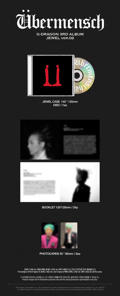 G-DRAGON (GD) - UBERMENSCH VOL.3 [JEWEL VER.]