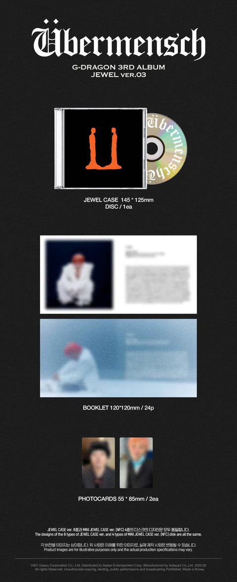 G-DRAGON (GD) - UBERMENSCH VOL.3 [JEWEL VER.]