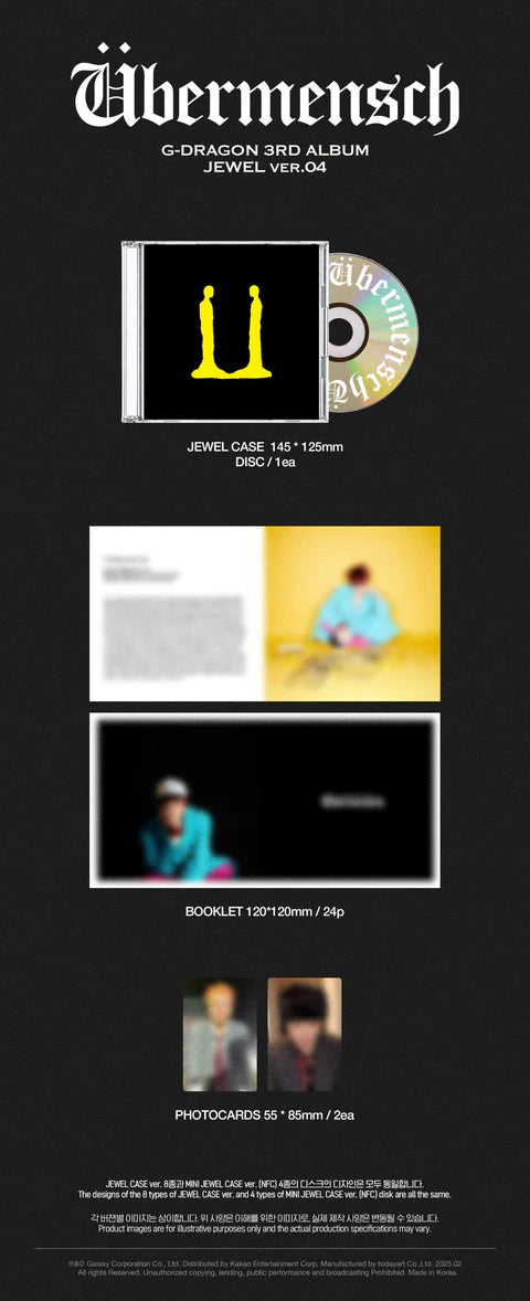 G-DRAGON (GD) - UBERMENSCH VOL.3 [JEWEL VER.]