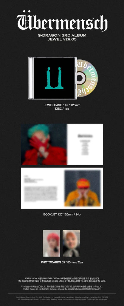 G-DRAGON (GD) - UBERMENSCH VOL.3 [JEWEL VER.]