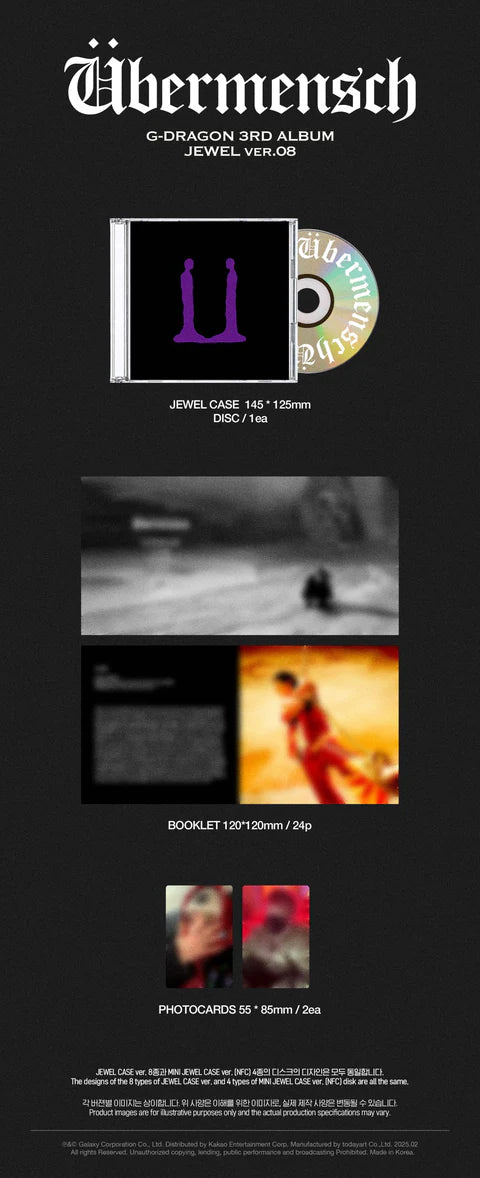 G-DRAGON (GD) - UBERMENSCH VOL.3 [JEWEL VER.]