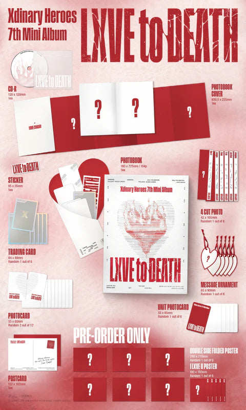 XDINARY HEROES - LXVE TO DEATH 7º MINI ÁLBUM [VERSIÓN PHOTOBOOK]