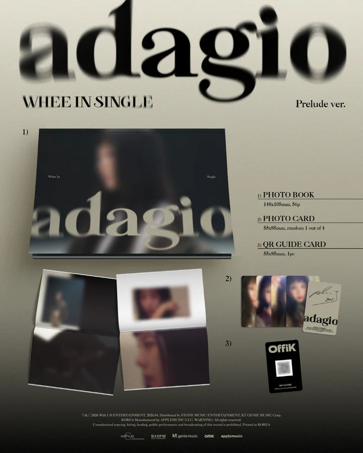 WHEE-IN (MAMAMOO) - ADAGIO SINGLE ALBUM [PRELUDE VER.]