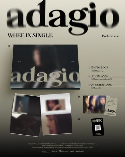 WHEE-IN (MAMAMOO) - ADAGIO SINGLE ALBUM [PRELUDE VER.]