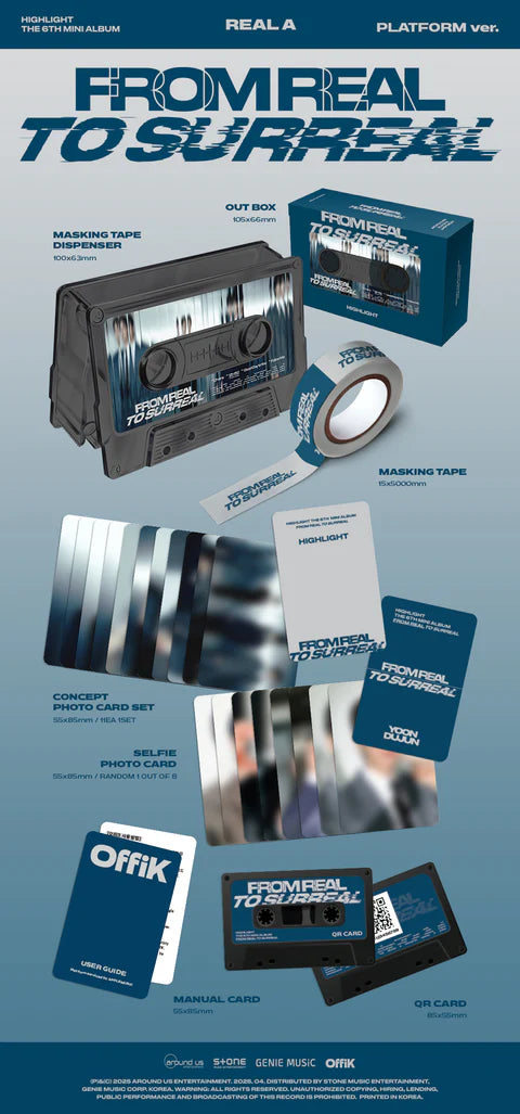 HIGHLIGHT - FROM REAL TO SURREAL 6TH MINI ALBUM [PLATAFORM VER.]