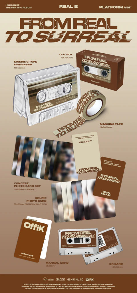 HIGHLIGHT - FROM REAL TO SURREAL 6TH MINI ALBUM [PLATAFORM VER.]