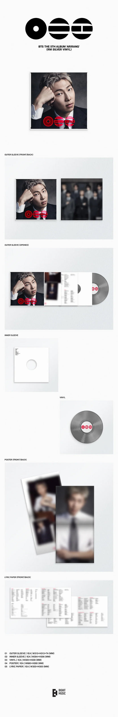 BTS - ARIRANG 5TH ALBUM [STANDARD VINYL VER.]