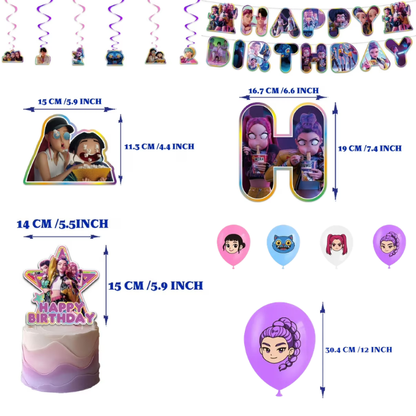 BIRTHDAY PARTY SUPPLIES HUNTR/X VER.2