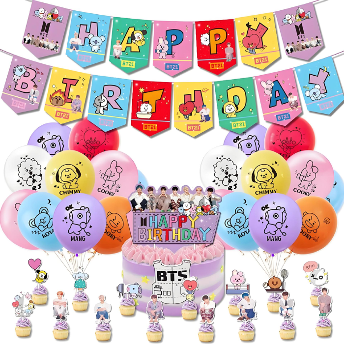 BIRTHDAY PARTY SUPPLIES BT21