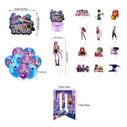 BIRTHDAY PARTY SUPPLIES HUNTR/X