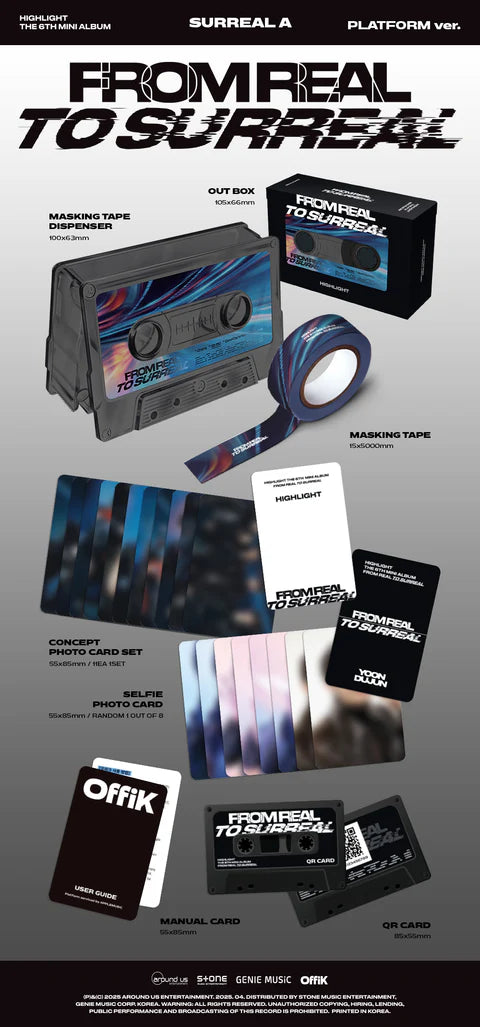 HIGHLIGHT - FROM REAL TO SURREAL 6TH MINI ALBUM [PLATAFORM VER.]