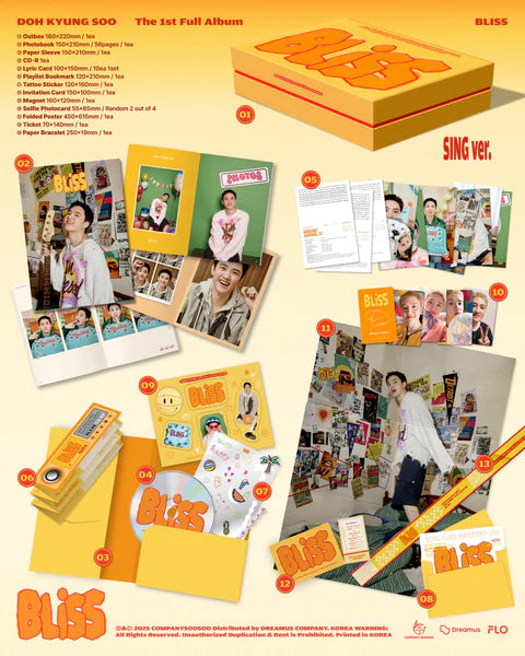 DOH KYUNG SOO (D.O) - BLISS 1ST FULL ALBUM