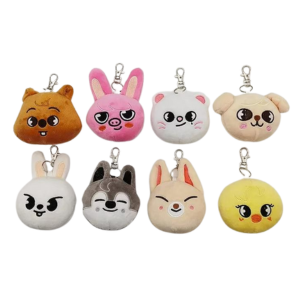 STRAY KIDS - SKZOO HEAD PLUSH KEYRING FANMADE