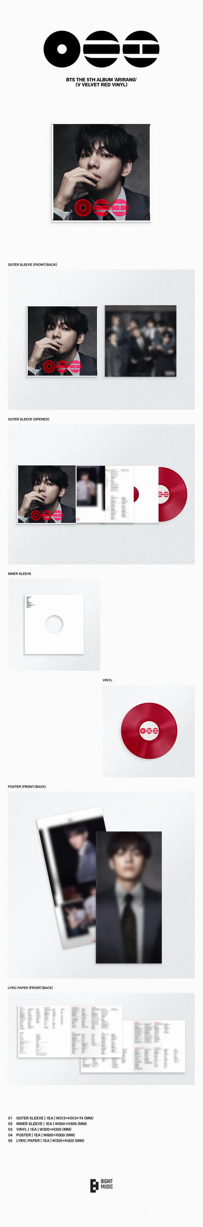BTS - ARIRANG 5TH ALBUM [STANDARD VINYL VER.]