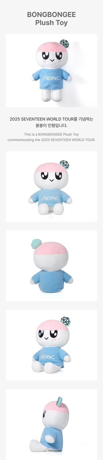SEVENTEEN - [NUEVO_] EN LA GIRA MUNDIAL DE INCHEON PELUCHE DE MD BONGBONGEE