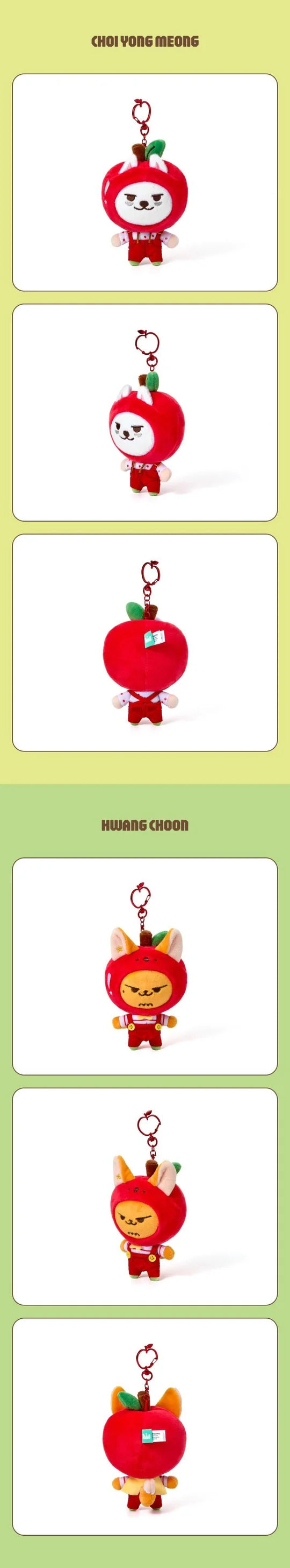 (PRE-ORDER) TOMORROW X TOGETHER (TXT) - HEY! APPUL PPULBATU OFFICIAL MD PLUSH KEYRING [APPLE VER.]