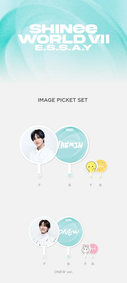 SHINEE - ESSAY WORLD VII IMAGEN OFICIAL DE MD SET DE PIQUETES