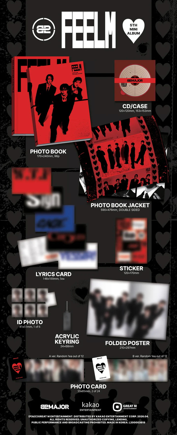 82MAJOR - FEELM 5TH MINI ALBUM [PHOTOBOOK VER.]