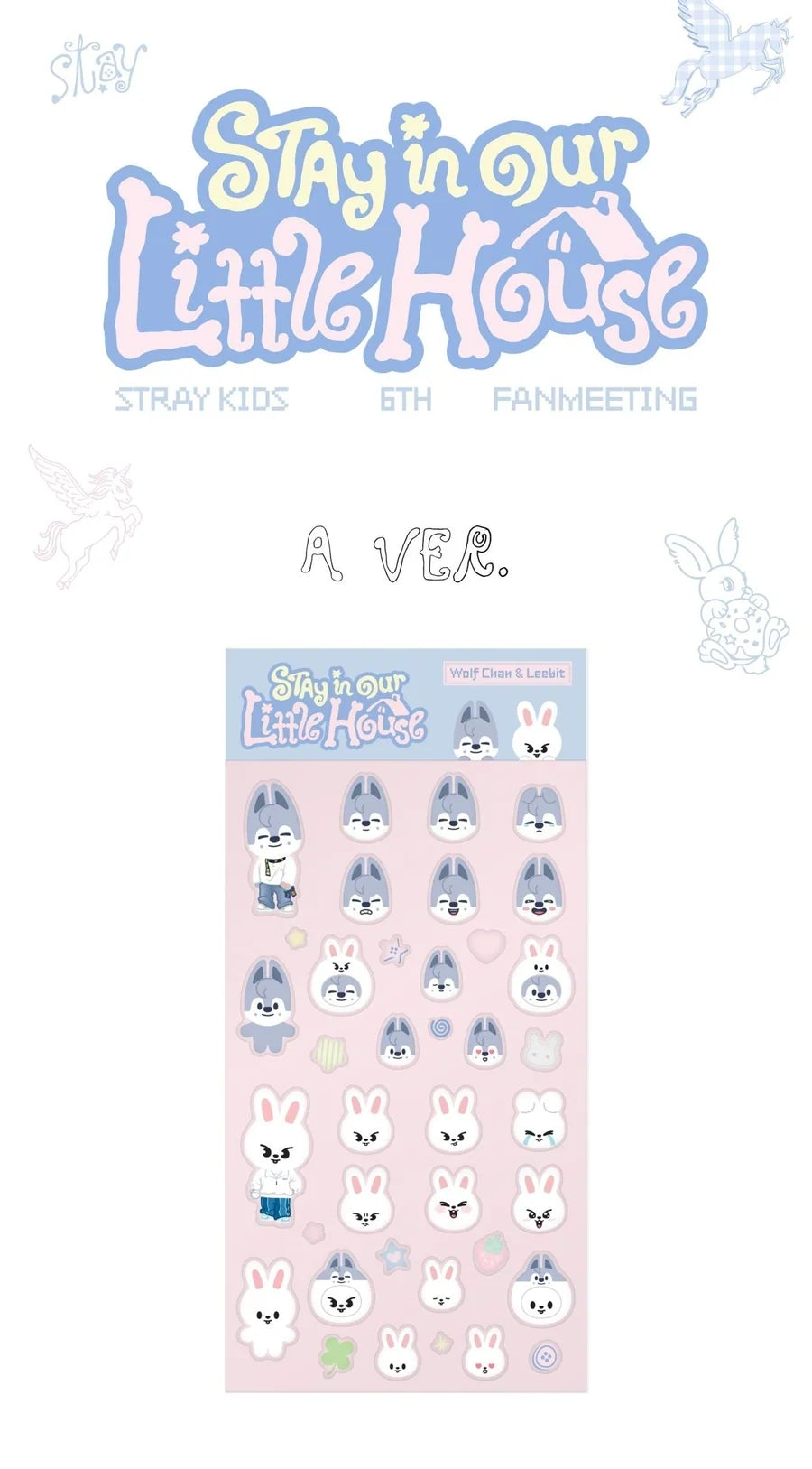 (PRE-ORDER) STRAY KIDS - STAY IN OUR LITTLE HOUSE 6TH FANMEETING MD SKZOO 3D STICKER