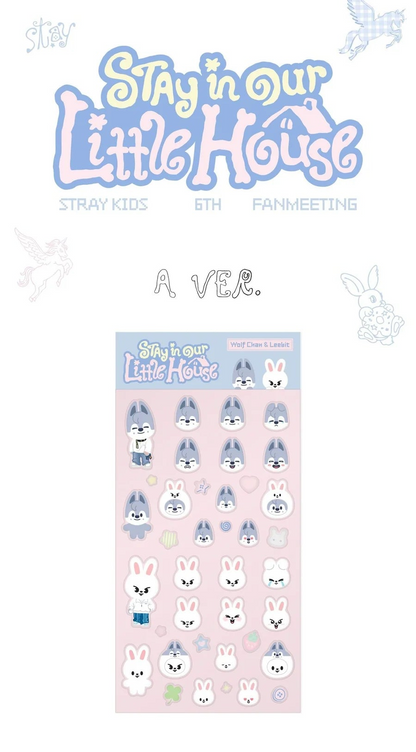 (PRE-ORDER) STRAY KIDS - STAY IN OUR LITTLE HOUSE 6TH FANMEETING MD SKZOO 3D STICKER