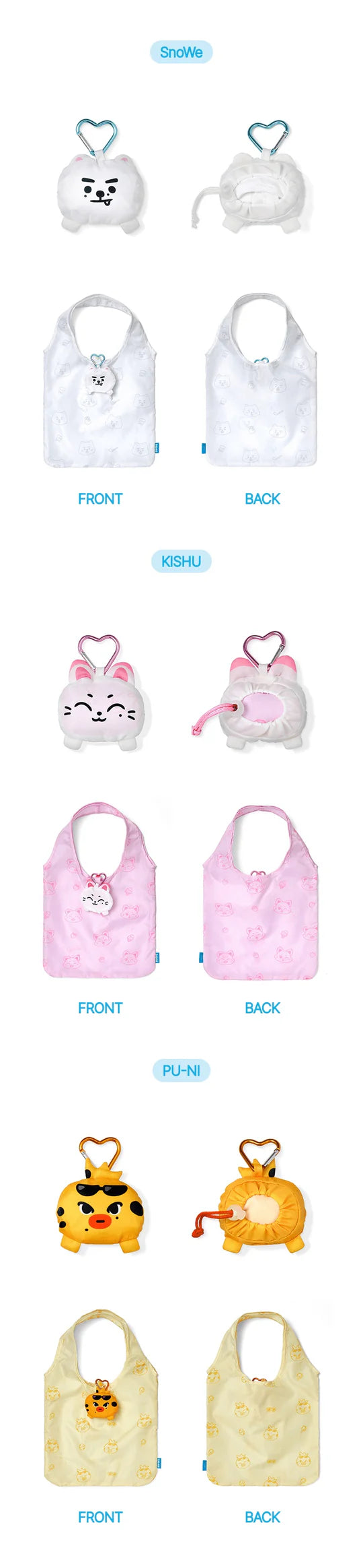 (PRE-ORDER) ENHYPEN - ENCHIN OFFICIAL CHARACTER MD POCKET BAG