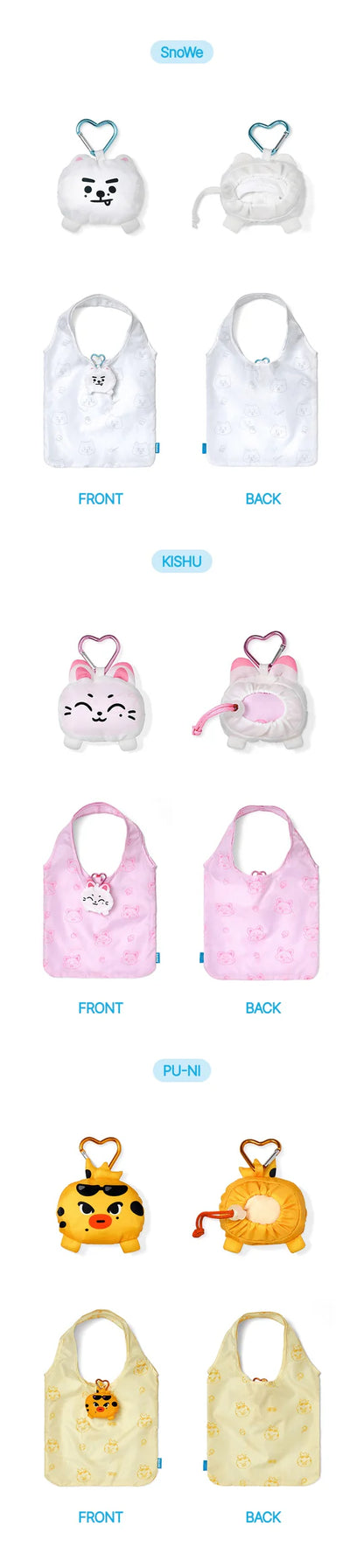 (PRE-ORDER) ENHYPEN - ENCHIN OFFICIAL CHARACTER MD POCKET BAG