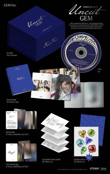 KIIIKIII - UNCUT GEM 1ST MINI EP ALBUM [GEM VER. LIMITED EDITION]