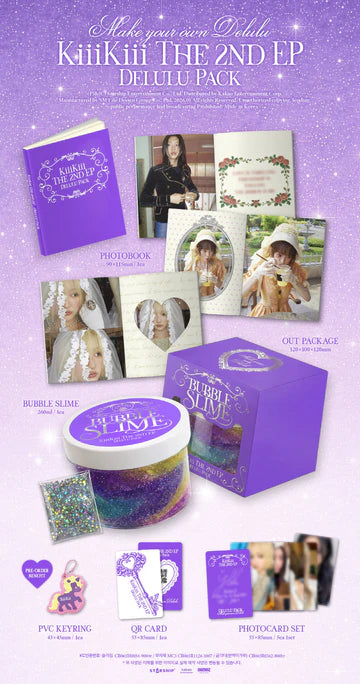 KIIIKIII - DELULU PACK 2ND EP ALBUM [BUBBLE VER LIMITED EDITION]