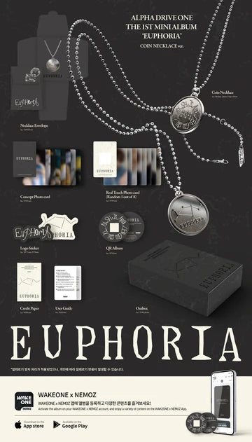 ALPHA DRIVE ONE - EUPHORIA 1ST MINI ALBUM [COIN NECKLACE VER. LIMITED EDITION]