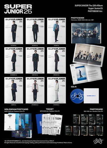 SUPER JUNIOR - SUPER JUNIOR 25 12TH [PHOTOBOOOK VER.] RANDOM