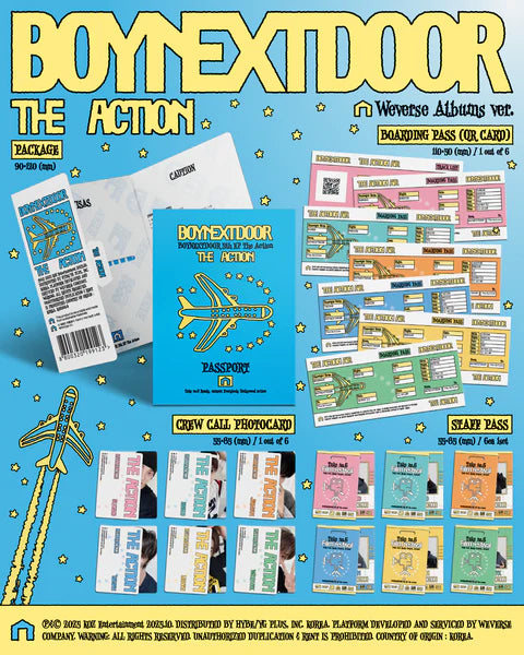 BOYNEXTDOOR - THE ACTION 5TH EP ALBUM [WEVERSE ALBUM VER.]