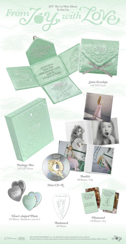 JOY (RED VELVET) - DE ALEGRÍA, CON AMOR 1ER MINI ÁLBUM [VERSIÓN PARA TI]