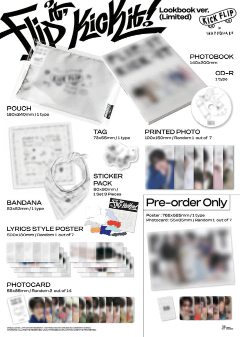KICKFLIP - FLIP IT, KICK IT! 1ST MINI ALBUM [LIMITED EDITION LOOKBOOK VER.]