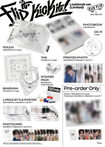 KICKFLIP - FLIP IT, KICK IT! 1ST MINI ALBUM [LIMITED EDITION LOOKBOOK VER.]