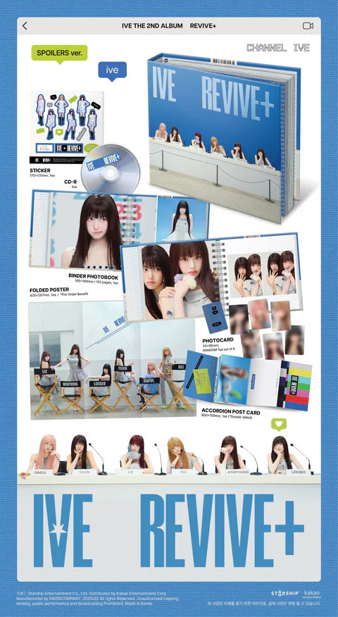 IVE - REVIVE+ 2ND ALBUM [SPOILERS VER.]
