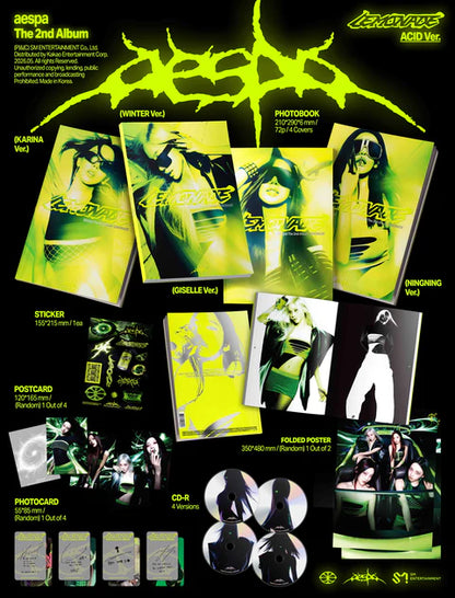 (PRE-ORDER) AESPA - LEMONADE 2ND ALBUM [ACID VER.]