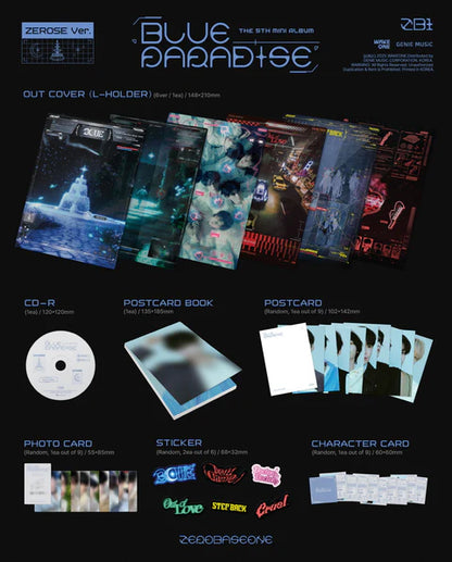 ZEROBASEONE - BLUE PARADISE 5TH MINI ALBUM [ZEROSE VER.]