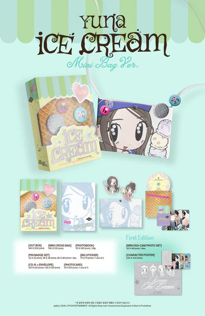 YUNA (ITZY) - ICE CREAM 1ST MINI ALBUM [MINI BAG VER.]