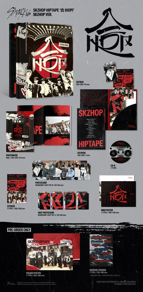 STRAY KIDS - SKZHOP HIPTAPE 合 (HOP) ALBUM [SKZHOP VER.]
