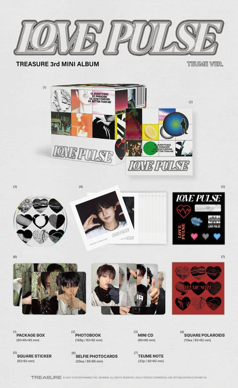 TREASURE - LOVE PULSE 3RD MINI ALBUM [TEUME VER.]