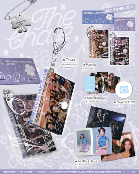 HEARTS2HEARTS - THE CHASE 1ST SINGLE ALBUM [SMART MINI BOOK]