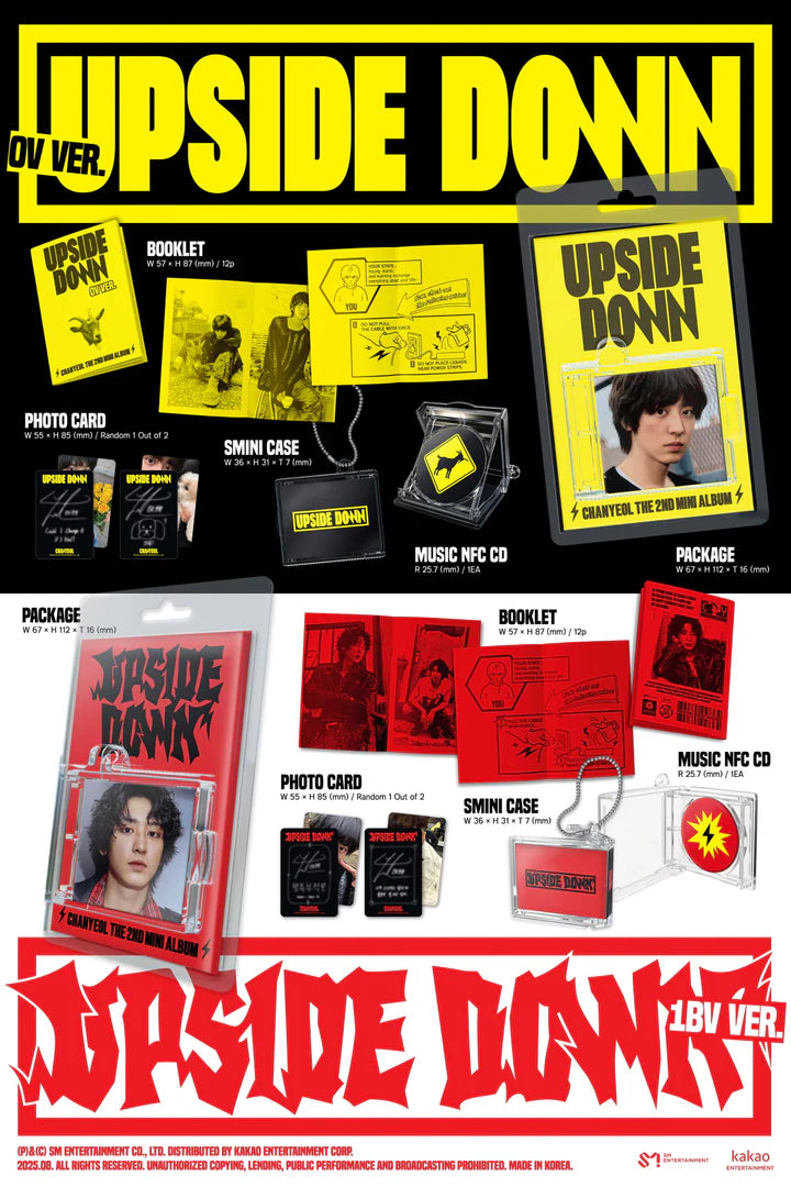 CHANYEOL (EXO) - UPSIDE DOWN 2DO MINI ÁLBUM [SMINI 2 VER.]