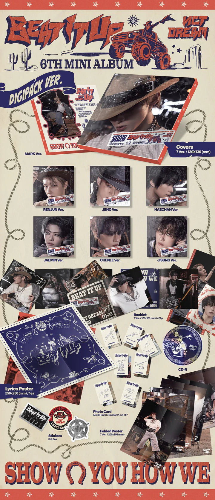 NCT DREAM - BEAT IT UP 6TH MINI ALBUM [DIGIPACK VER.]