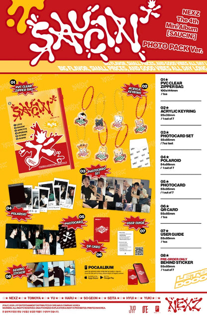 NEXZ - SAUCIN' 4TH MINI ALBUM [PHOTO PACK VER.]