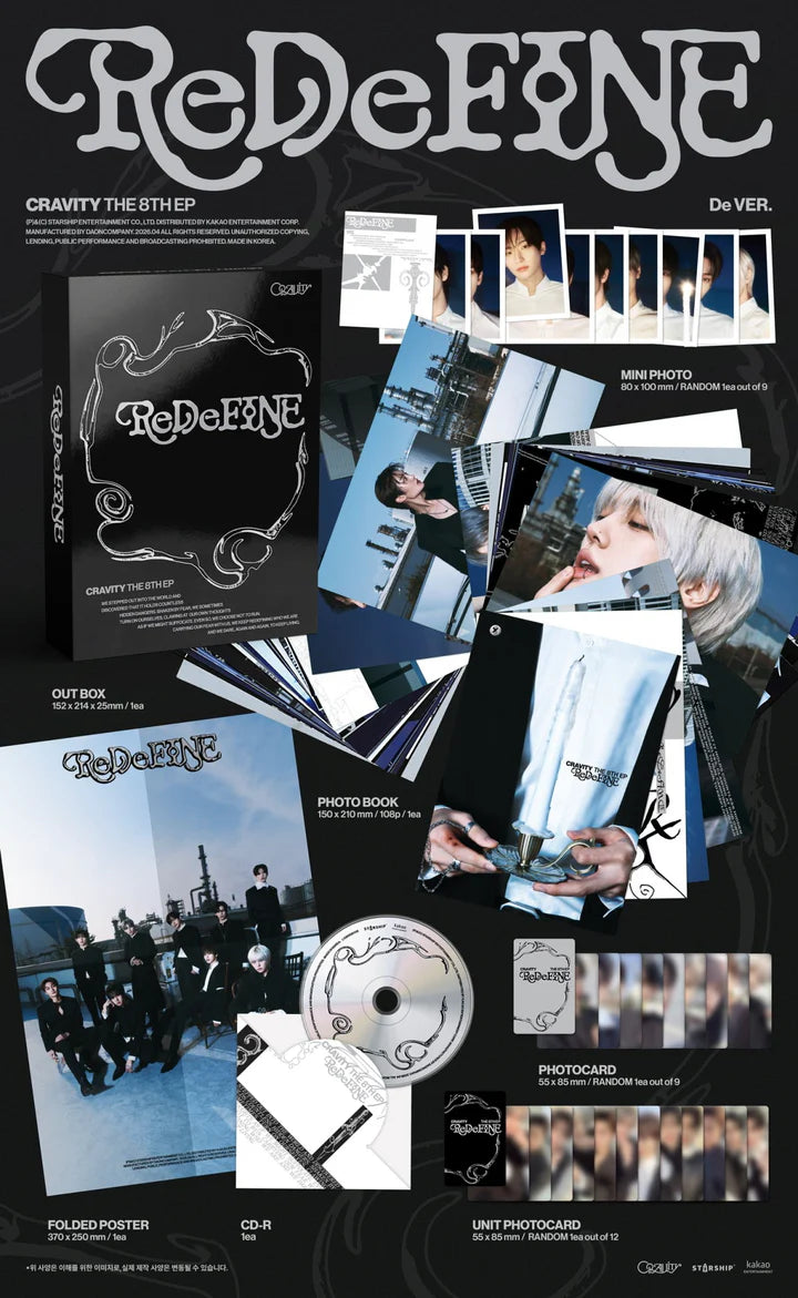 CRAVITY - REDEFINE 8TH MINI ALBUM [DE VER.]