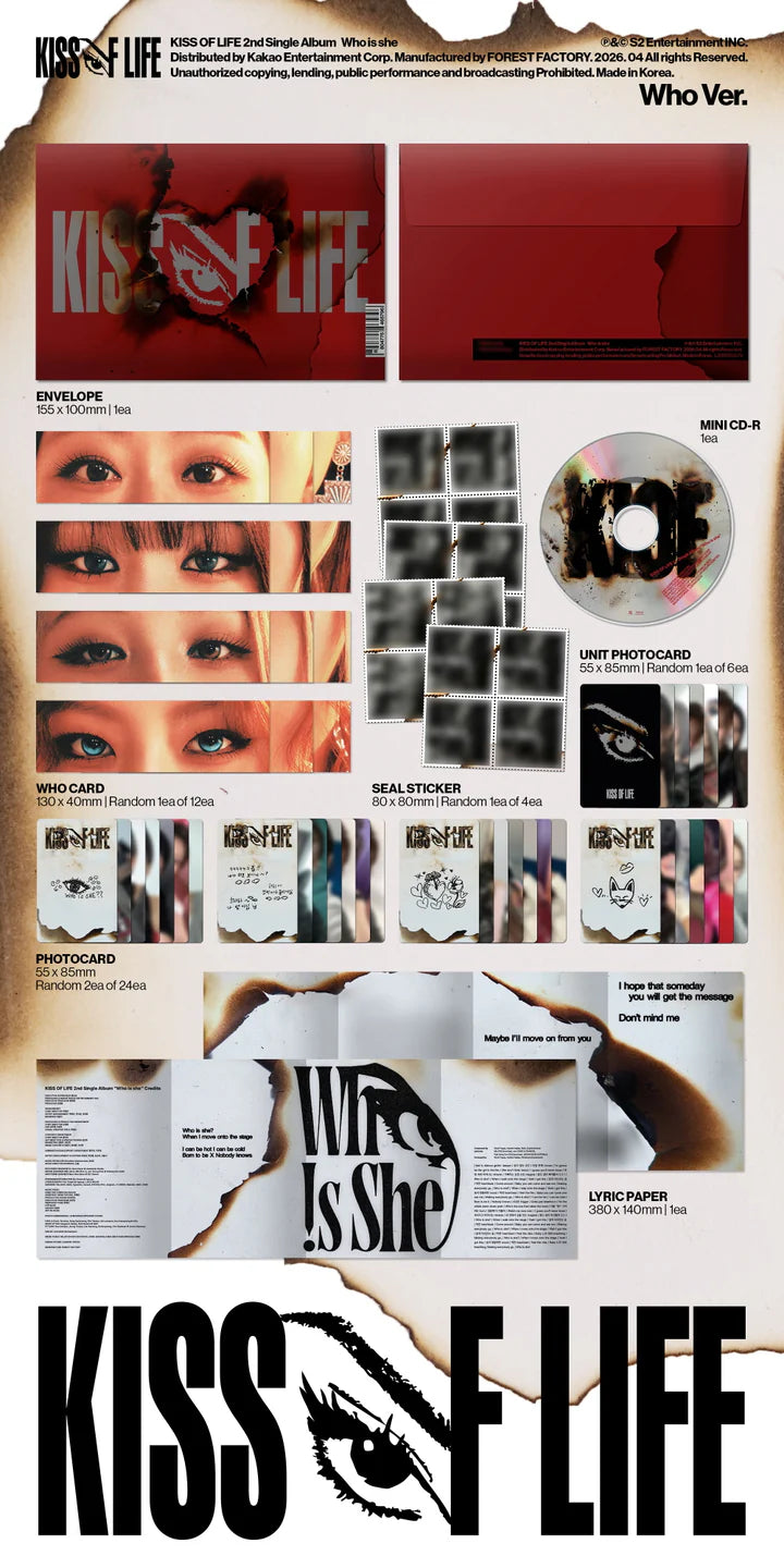 KISS OF LIFE - WHO IS SHE 2ND SINGLE ALBUM [WHO VER.]